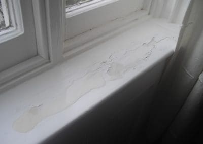 condensation control condensed water on windowsill